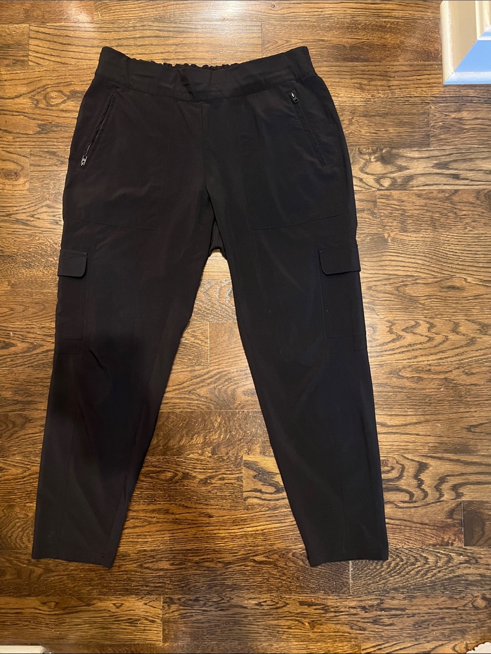 Athleta Black Cargo Jogger Pants
